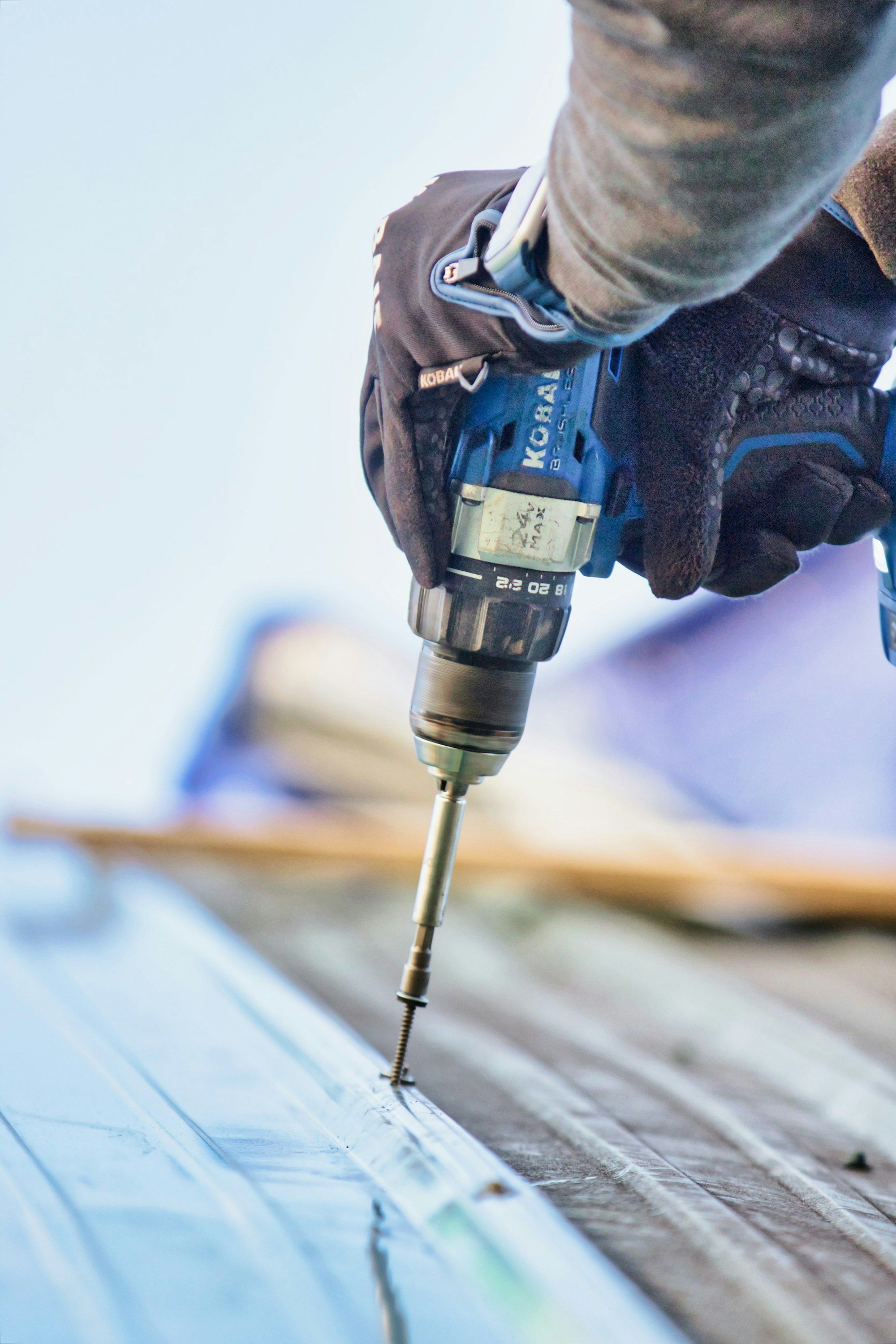Outillage d’électricien sur un chantier